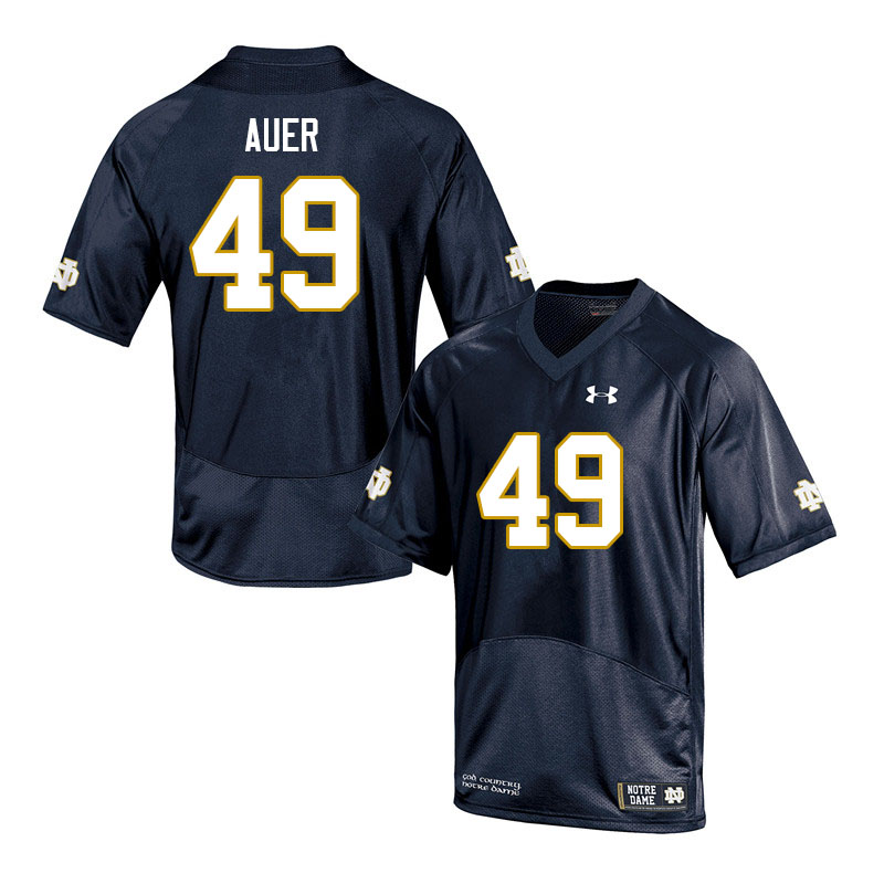Men #49 Marty Auer Notre Dame Fighting Irish College Football Jerseys Sale-Navy - Click Image to Close